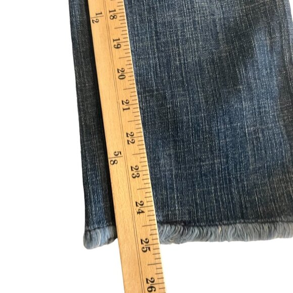 90s Vintage Tommy Hilfiger Freedom Crop Low Rise Raw Hem Jeans Size 4 - Picture 7 of 9